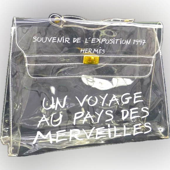 Hermes Handbags - HERMES LIMITED EDITION KELLY  1997 TRANSLUCENT SOUVENIR L'EXPOSITION